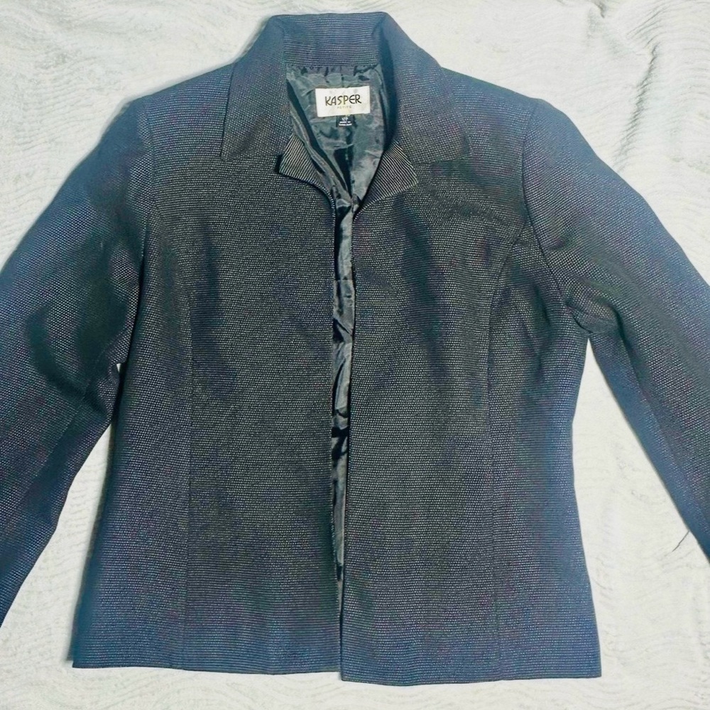 Kasper Women's Black Textured Blazer